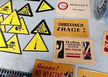 Tablice ostrzegawcze informacyjne PRL