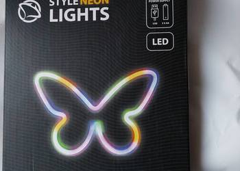 Motyl  Led  różnokolorowy  Nowy zasilanie baterie lub komputer
