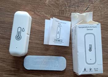 nowy czujnik temperatury i wilgotności łączność WiFi przez aplikację Tuya.