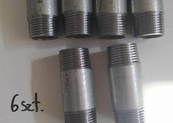 Rura dwustronnie gwintowana stalowa ocynk 1" 25x85mm – 6 szt