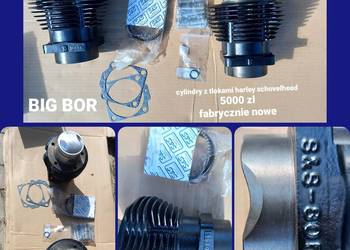 Cylindry z tłokami harley schovelhead big bor FABRYCZNIE NOWE