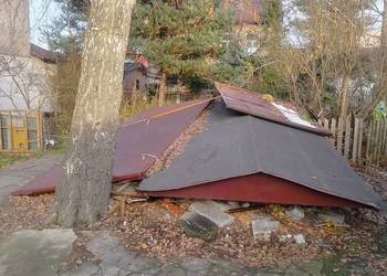 Garaż blaszany PRL ok. 2.6x5 do przeniesienia