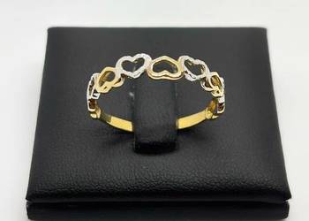 Nowy Złoty pierścionek pr 585 1,40g (Rozmiar 25)