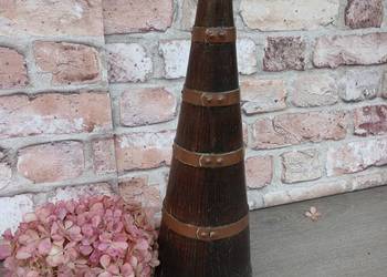 Stara drewniana butelka na wino francuska butelka na cydr