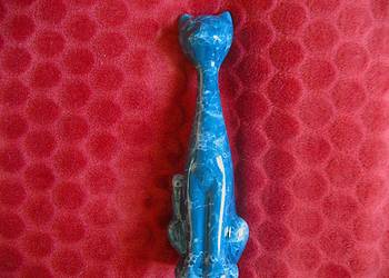 Kot -Powabna koteczka marmurek - figurka porcelana - 25 x 10 x 7 cm