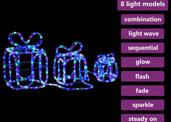 vidaXL Dekoracja świąteczna: prezenty ze 180 LED(SKU:329828)