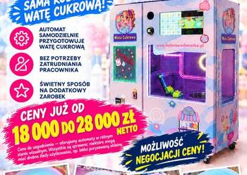 WIELKA WYPRZEDAŻ! Automat do waty cukrowej - od 18 000 do 28 000 zł