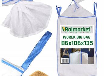 Worek big-bag 86x106x135 worki BIGBAGI na zboże gruz śmieci Jak Nowy