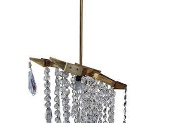Stara lampa żyrandol Jablonecké Sklárny Nový Bydžov Czechosłowacja lata 60