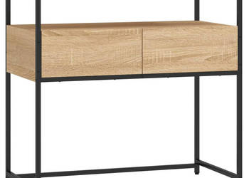Stolik konsolowy dąb sonoma 75x40x75 cm WM-834156