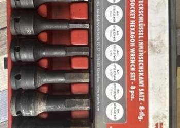 Zestaw nasadek udarowych imbusowych 1/2” WÜRTH – 8 elementów