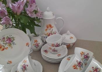 Serwis kawowy Kahla na 6 osób filiżanki dzbanek talerzyk serwowanie