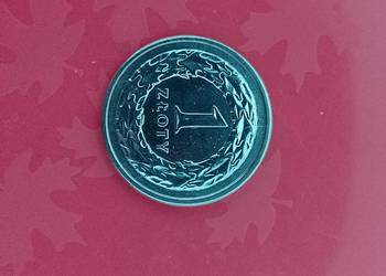 Moneta 1 zł z 1991 (1) Piękna SALE