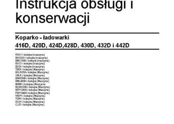 DTR Cat Instrukcja obsługi Caterpillar 432D i 442D  UDT