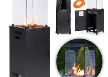 Ogrzewacz gazowy promiennik grzejnik 13 kW szklany na ogród patio reduktor…