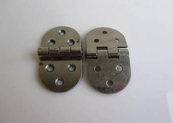 Zawiasy drzwiowe splatane 72x39x2 mm kpl szt 2 z PRL-u