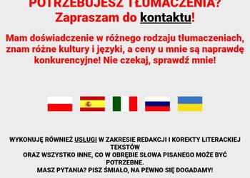 Tłumaczenia - redakcja - copywriting PL-IT-ES-RU-UA