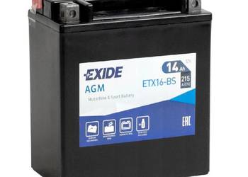 Akumulator motocyklowy 14Ah 215A EXIDE ETX16-BS YTX16-BS L+