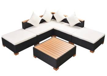 vidaXL 6-cz. zestaw wypoczynkowy do ogrodu, poduszki(SKU:42755)