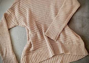 Beżowy sweter dzianinowy H&M rozmiar S