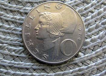 Austria 10 Szylingów 1974r - Ładna
