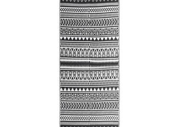 Dywan zewnętrzny czarny 80 x 250 cm PP WM-316920