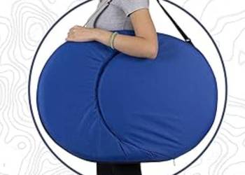 Krzesełko podłogowe przenośne z oparciem