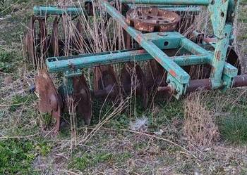 Brona talerzowa dwurzędowa, brona polowa z wałkiem, pług dwuskibowy