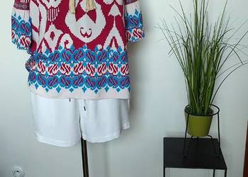 Włoska bluzka z wiskozy w stylu boho