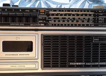Kolekcjonerski Radiomagnetofon Telefunken Bajazzo CR 2000 | Super stan B.DB
