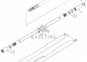 New Holland T6070 Wałek napędowy 87315240