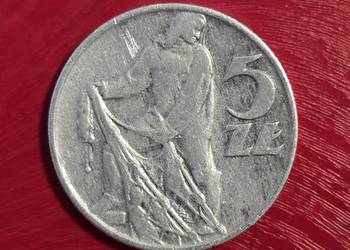 Moneta 5 zł z RYBAKIEM 1959r !!! Stan oryginalny, nie odnawiana !!