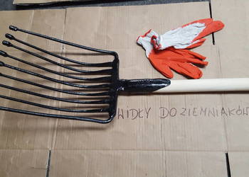 Widły do ziemniaków, Polskie,kute, Oprawne