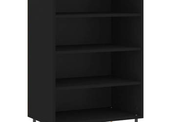 Szafka czarna 57x35x90 cm materiał drewnopochodny WM-827221