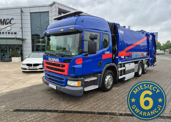 Scania P340 LB 6X2 ŚMIECIARKA / 2 KOMORY / JOAB ANACONDA TWIN / CNG / 1 WŁ