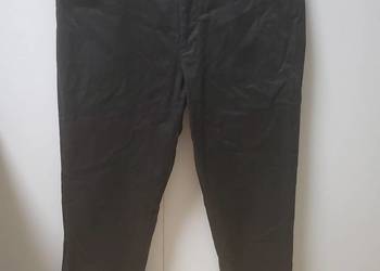 Spodnie męskie, czarne, prosty krój, rozm. 48