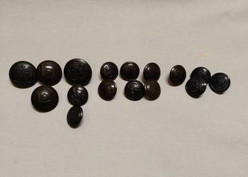 Guziki wojskowe z orzełkiem PKP Guziki wojskowe z orzełkiem PKP