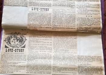 Powieść Love Story wydana w odcinkach w gazecie Express Ilus Powieść Love Story wydana w odcinkach w gazecie Express Ilus