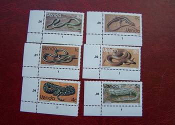 Venda 1986 MNH Mi. 120/36 Fauna Gady  a