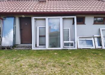 Okna z demontażu, różne rozmiary, złoty dąb, od 150 zł