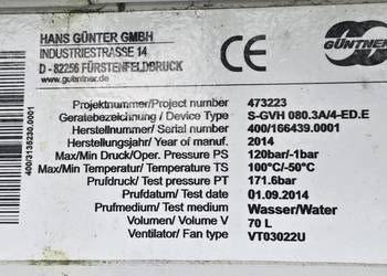Skraplacz kondensator Guntner S-GVH 080.3A/4-ED.E 141 kW