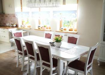 Biały Stół Ludwik Londyn  S-212 White OAK Dąb Naturalny Bekas