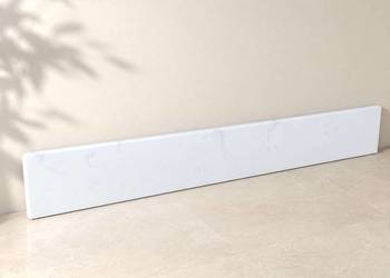 Parapet wewnętrzny 217 x 30 cm – biały, marmurkowy