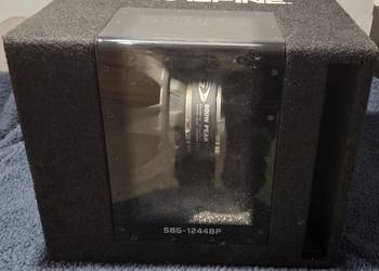 Subwofer Alpine SBG-1244 BP i wzmacniacz CRUNCH gpx500.2