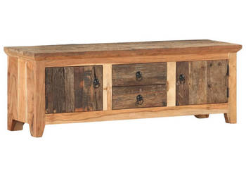 Szafka pod TV 120x30x40 cm lite drewno akacjowe i odzyskane WM-320380