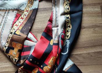 Duża chusta-szal viskoza + jedwab 128 x 200 cm Nowa