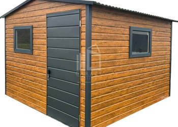 Schowek domek ogrodowy 3x3m drzwi 2x okno drewnopodobny  dwuspad ID811