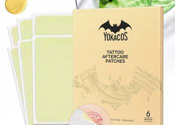 Naszywki po pielęgnacji tatuażu, 6 sztuk, YOKACOS Tattoo