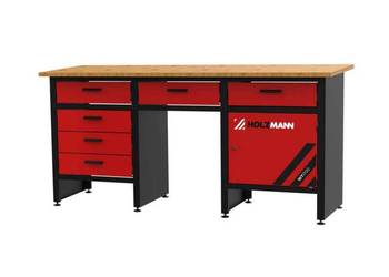STÓŁ WARSZTATOWY HOLZMANN WT1700 Z 6 SZUFLADAMI I SZAFKĄ 1700X600 MM