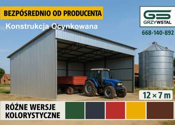 Ocynk Garaż Blaszany - Wiata na Maszyny -Magazyn Rolniczy – GRZYWSTAL